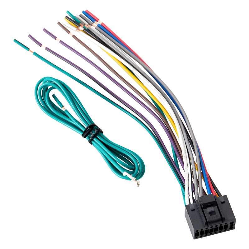 RED WOLF موصل أسلاك ستيريو السيارة RED WOLF 16 دبابيس مناسب لراديو كينود KDC KRC KMD بعد البيع لمحول الطاقة الصوتية - Image 1